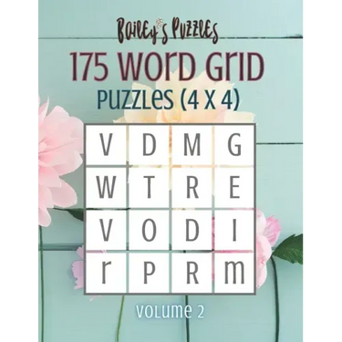 175 Word Grid Puzzles (volume 2): How many words can you make in this 4x4 grid? A fun brain-game for one or a group!