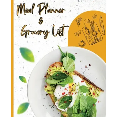 Meal Planner & Grocery List: Your Organizer to Plan Weekly Menus, Shopping Lists, and Meals! Book Size 7.5x9.25, Inches 110 Pages