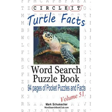 Circle It, Turtle Facts, Word Search, Puzzle Book