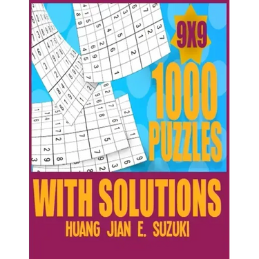 1,000 puzzles with solutions 9x9: Sudoku activity book think and de-stress at the same time.
