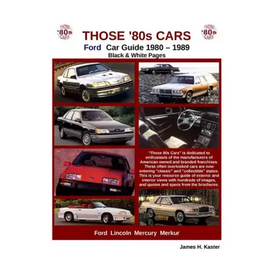 Those 80s Cars - Ford (Black & White)