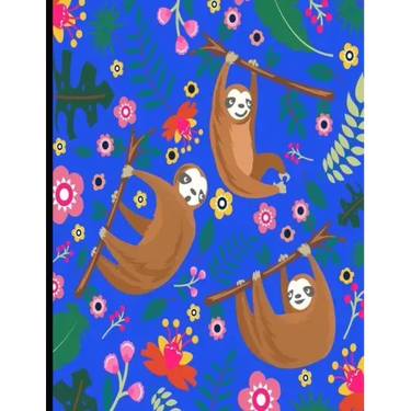This Is My Super Cute Sloth Puzzle Book: Blue Cover Sloth Puzzle Book With 110 Pages. Tic Tac Toe, Hangman, 4 In A Row & Dots And Boxes Activities Boo