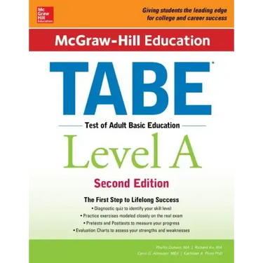 McGraw-Hill Education Tabe Level A, Second Edition