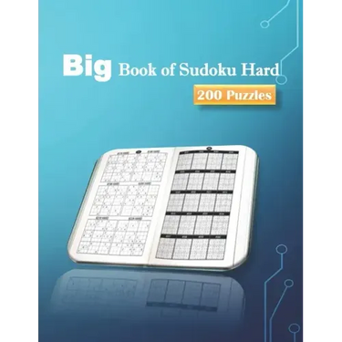 Big Book of Sudoku Hard 200 Puzzles: Huge Bargain Collection of 200 Puzzles and Solutions, Hard Level, Tons of Challenge for your Brain