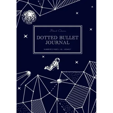 Dotted Bullet Journal: Medium A5 - 5.83X8.27 (Space Walk)