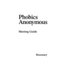 Phobics Anonymous: Meeting Guide