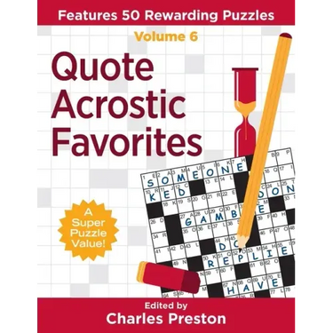 Quote Acrostic Favorites: Features 50 Rewarding Puzzles