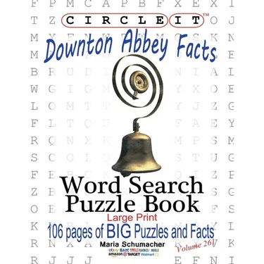 Circle It, Downton Abbey Facts, Word Search, Puzzle Book