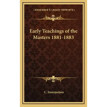 Early Teachings of the Masters 1881-1883