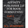 Affinity Publisher 2.0 for Book Formatting Part 2