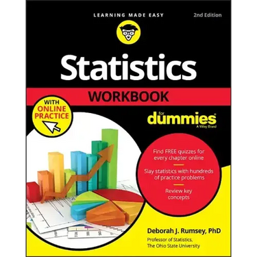 Statistics Workbook for Dummies with Online Practice