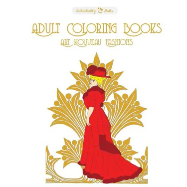 Adult Coloring Books Art Nouveau Fashions