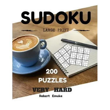 Sudoku Large Print 200 Puzzles Very Hard: Puzzles Books (Very Hard)