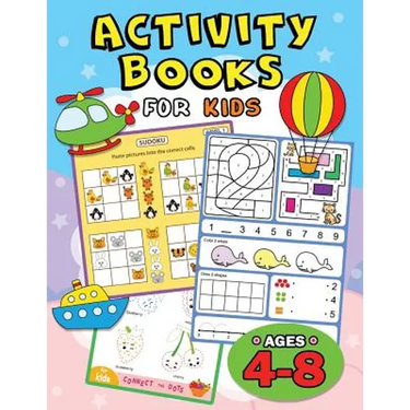 Activity books for kids ages 4-8: Easy and Fun Workbook for boys and Girls