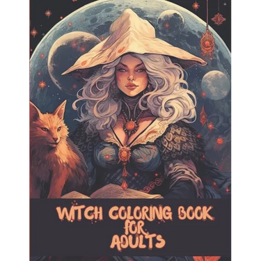Witch Coloring Book for Adults: Beautiful Witch Coloring Pages for Adults Relaxation