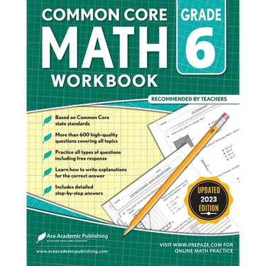Common Core Math Workbook: Grade 6