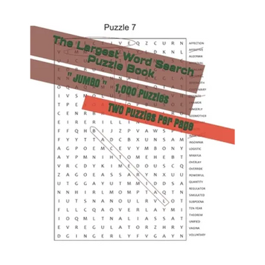 The Largest Word Search Puzzle Book: 1,000 Puzzles - JUMBO size LARGE print