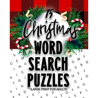 75 Christmas Word Search Puzzles Large Print for Adults