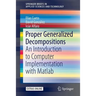 Proper Generalized Decompositions: An Introduction to Computer Implementation with MATLAB