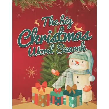 The Big Christmas Word Search: Puzzle Book Holiday Fun for Adults and Kids with Background coloring pages & Bonus Mazes!!