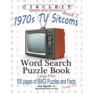 Circle It, 1970s Sitcoms Facts, Book 2, Word Search, Puzzle Book