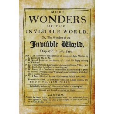 More Wonders of the Invisible World