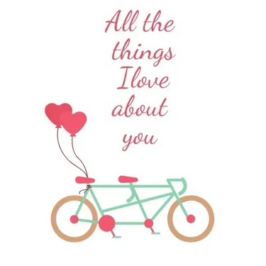 All the things i love about you: : Reasons i love you Notebook-Couple Notebook-Engagement Gift notebook-valentines day gift