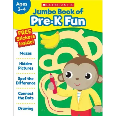 Jumbo Book of Pre-K Fun Workbook