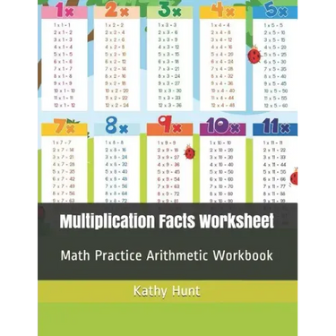 Multiplication Facts Worksheet: Math Practice Arithmetic Workbook