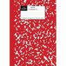 Marble Notebook A5: Red Marble Wide Ruled Journal