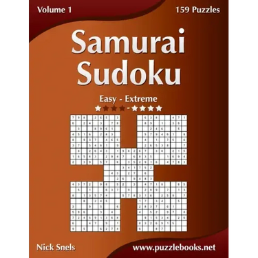Samurai Sudoku - Easy to Extreme - Volume 1 - 159 Puzzles