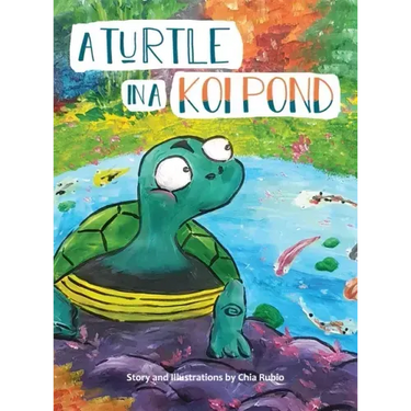 A Turtle in a Koi Pond