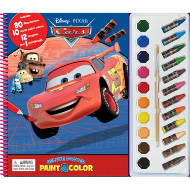 Disney Cars Deluxe Poster Paint & Color