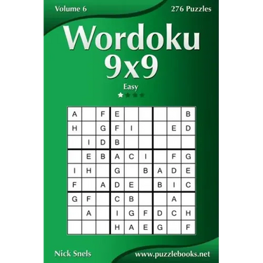 Wordoku 9x9 - Easy - Volume 6 - 276 Logic Puzzles