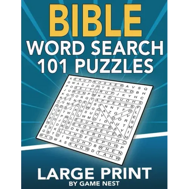 Bible Word Search 101 Puzzles Large Print: Puzzle Game With Inspirational Bible Verses for Adults and Kids