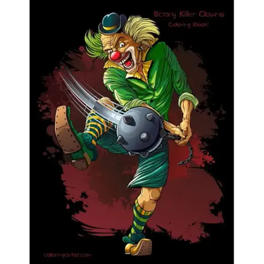 Scary Killer Clowns Coloring Book 1
