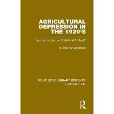 Agricultural Depression in the 1920's: Economic Fact or Statistical Artifact?