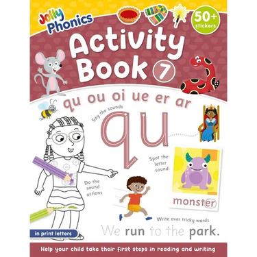 Jolly Phonics Activity Book 7: In Print Letters (American English Edition)