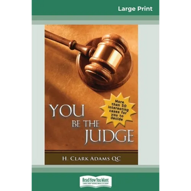 You Be the Judge (16pt Large Print Edition)