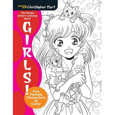 Manga Artist's Coloring Book: Girls!: Fun Female Characters to Color