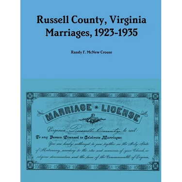 Russell County, Virginia Marriages, 1923-1935