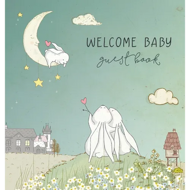 BABY SHOWER GUEST BOOK with GIFT LOG (HARDCOVER) for Baby Naming Day, Baby Shower Party, Christening or Baptism Ceremony, Welcome Baby Party: A Keepsa