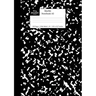 Marble Notebook A5: Black Marble Wide Rule Journal