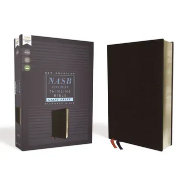 Nasb, Thinline Bible, Giant Print, Bonded Leather, Black, Red Letter Edition, 1995 Text, Comfort Print