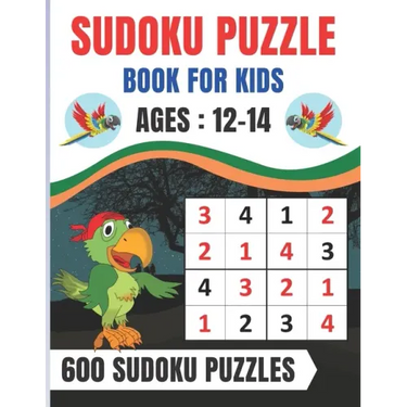 Sudoku Puzzle Book For Kids Ages 12-14: Brain Games 600 Sudoku Puzzles Activity Books For Kids 12-14 Year Old - Large Print