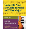 Concerto No. 1, Op. 107 By Dmitri Shostakovich. Edited By Rostropovich. For Cello and Piano Accompaniment. 20th Century. Difficulty: Difficult. Instru