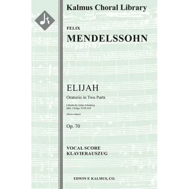 Elijah, Op.70: Vocal score