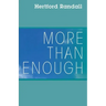 More than Enough