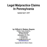 Legal Malpractice Claims In Pennsylvania