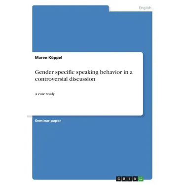 Gender specific speaking behavior in a controversial discussion: A case study